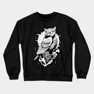 All Seeing Eye Owl Crewneck Sweatshirt